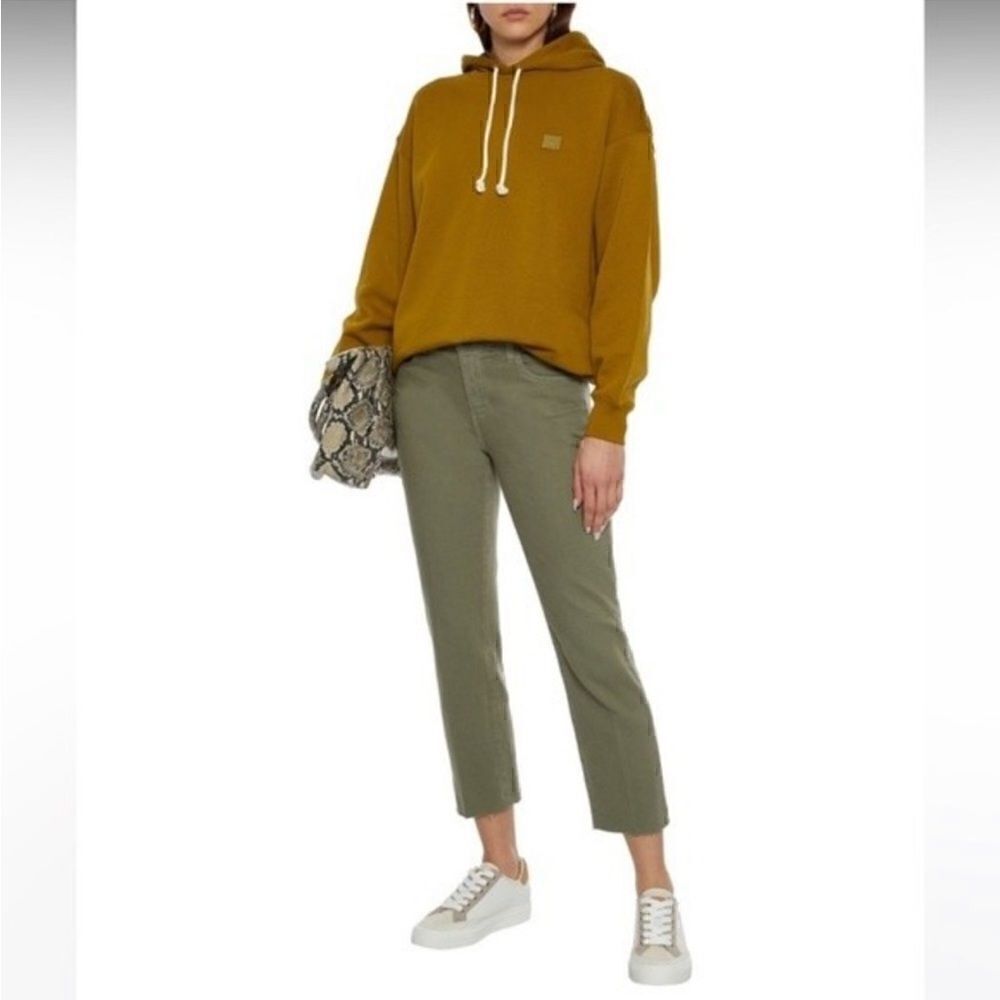 L’AGENCE Sada Cropped High Rise Slim Jeans Olive Green Basil’s Women’s Size 24